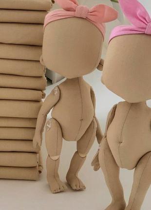 Тканина бавовна для тіла ляльки легка засмага 50см/40см