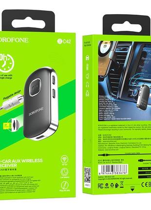 Bluetooth адаптер  fm-трансмітер borofone bc42 car aux