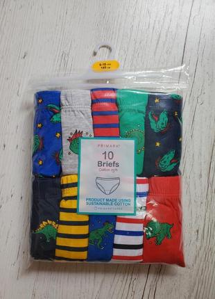 Трусики труси для хлопчика primark від 5 до 12 років півупаковки 5шт