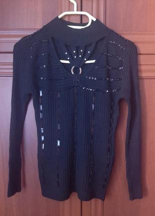 Джемпер с портупеей