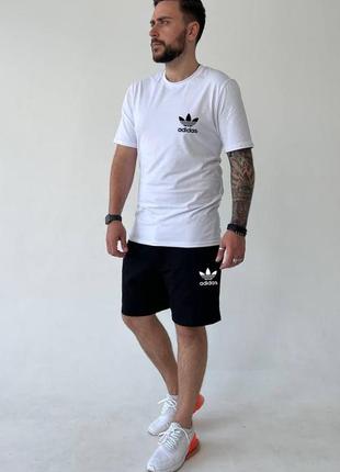 Костюм спортивный мужской летний шорты и футболка8 фото