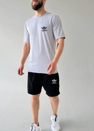 Костюм спортивный мужской летний шорты и футболка2 фото