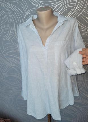 Легкая тонкая модная рубашка cotton