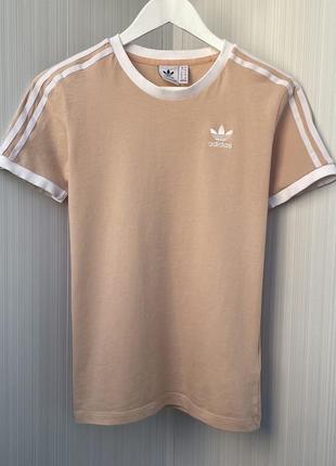 Стильная женская хлопковая футболка adidas originals оригинал