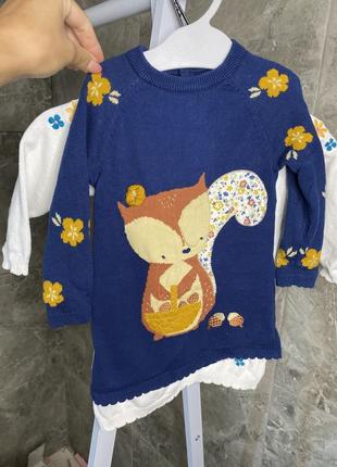 Кофта, туники для девочки на 6-9 мес 3