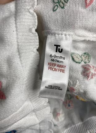 Кофта, туники для девочки на 6-9 мес 8