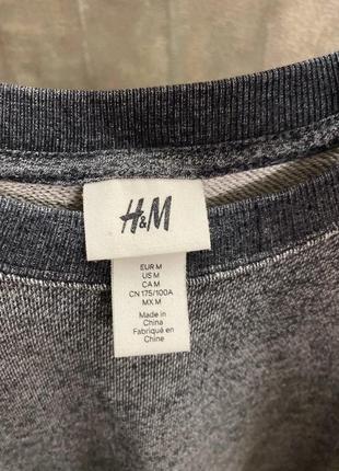 Серый свитшот h&amp;m с замочками4 фото