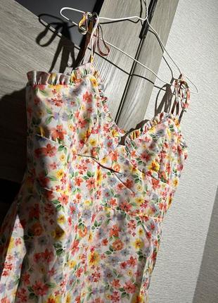 Квіткова сукня міні 🌸10 фото