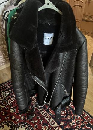 Дубленка косуха zara розмір s