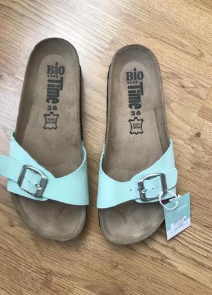 (36 р - 23 см) birkenstock bio time шлёпанцы ортопедические женские новые