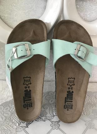 (36 р - 23 см) birkenstock bio time шлёпанцы ортопедические женские новые7 фото