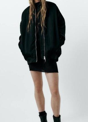 Куртка бомбер нейлоновый zara2 фото