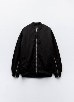 Куртка бомбер нейлоновий zara