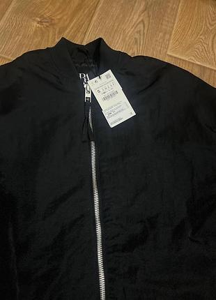 Куртка бомбер нейлоновый zara5 фото