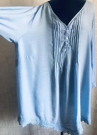 Сорочка- туніка батал з мереживом