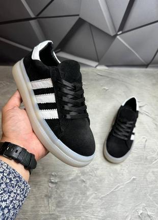Кеды женские замшевые classic suede! черные женские кеды! натуральная замша!