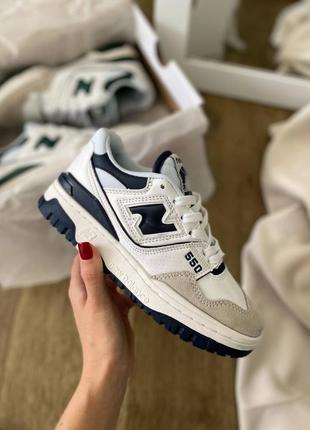 Женские кроссовки new balance 550 white black