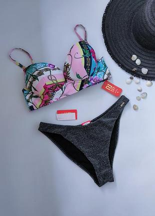 Раздельный купальник твердая чашка с пушап river island m, 38, 46