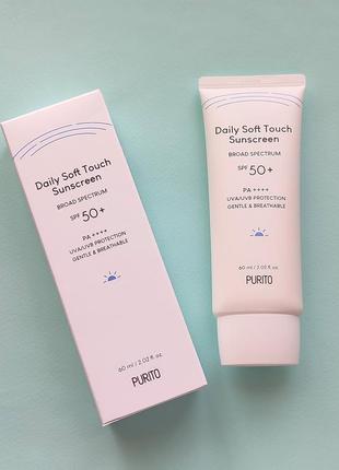 Солнцезащитный крем purito soft touch spf50+ pa++++