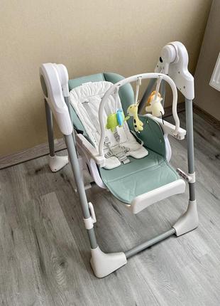 Стульчик-качели el camino swan me 1087 pale green зеленый