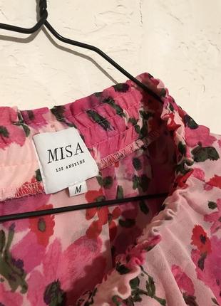 Шикарная юбка в цветы с рюшами4 фото