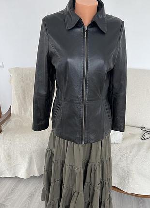 Шкіряна куртка на демисезон