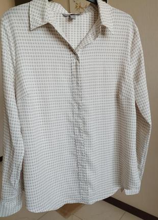 Сорочка h&m принт гусяча лапка