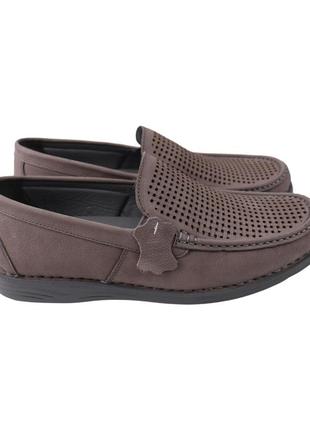 Мокасины мужские altura серые натуральный нубук, 45