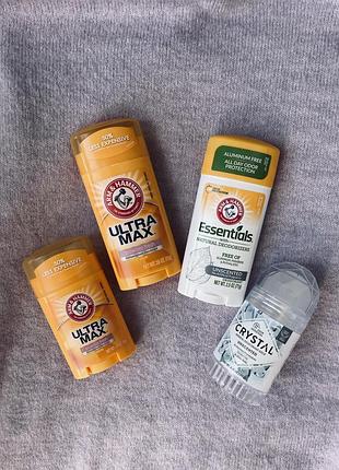 Дезодорант антипреспирант ultramax, essentials, сrystal rm & hammer