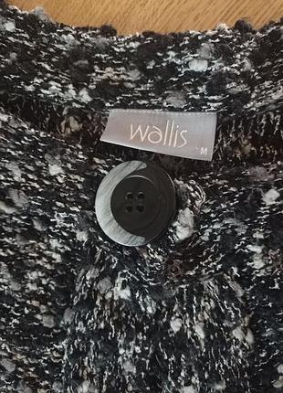 Накидка кофтина жіноча в'язана меланжева 2