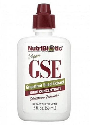 Екстракт грейпфрутової кісточки nutribiotic “gse” рідкий концентрат насіння, 100 мг (59 мл)