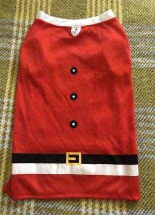 Новогодняя кофточка для собаки,помощник санты,санта,