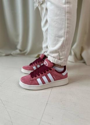 Кросівки adidas campus pink white (37-40)