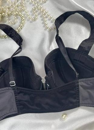 75a / 34a стильный удлиненный бюстгальтер балконет топ бюстье застежка спереди ann summers