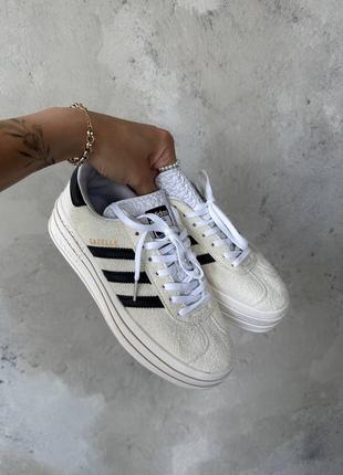 Кроссовки (adidas gazelle bold white)🩷