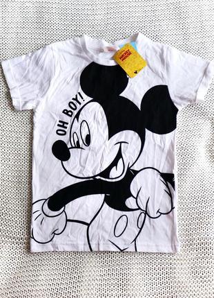 Новая детская футболка mikey mouse, хлопок, на 5-6 лет