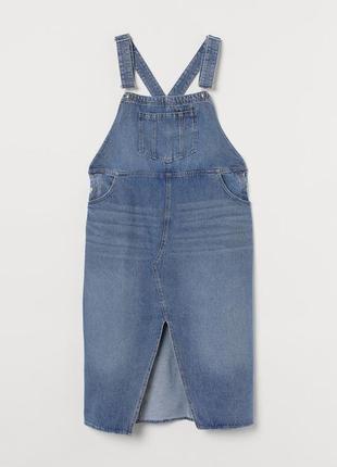 Джинсовый сарафан мега батал h&m