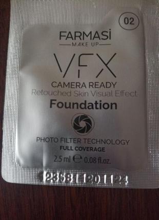 Farmasi vfx pro camera ready retouched skin visual effect foundation тональная основа