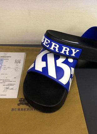 Сланцы мужские с принтами в стиле burberry