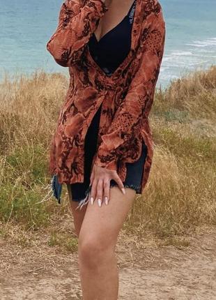 Накидка/ туника  змеиный принт