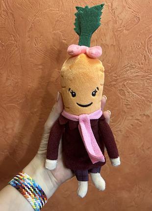 Морковка девочка,мягкая игрушка
