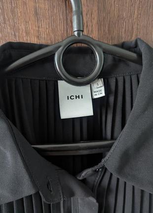 Черная рубашка легкая шифоновая блуза