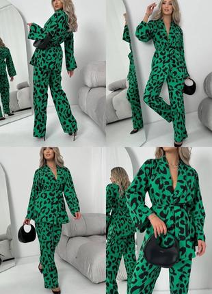 Костюм з поясом, лео принт 🐆
