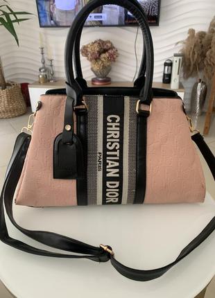 Сумка пудрова christian dior paris