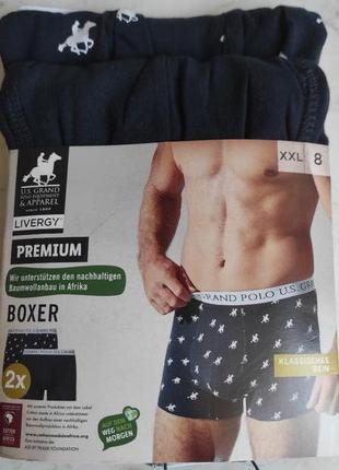 Чоловічі труси боксери набір 2 шт livergy u.s. grand polo німеччина