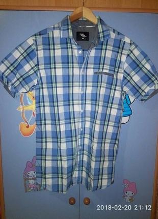 Рубашка мужская в клетку р. м