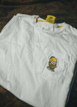 Біла футболка «the simpsons”