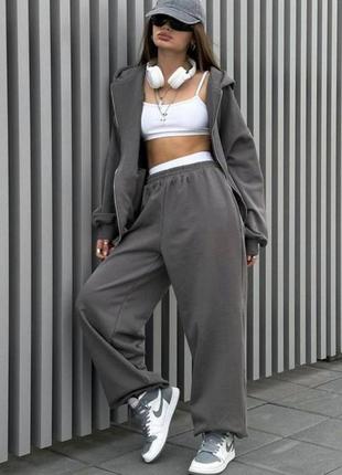 Костюм зіпка oversize штани на фіксаторах