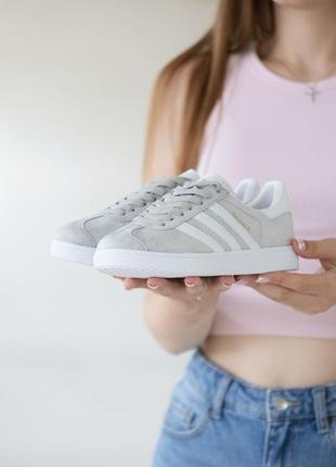 Кроссовки adidas gazelle gray