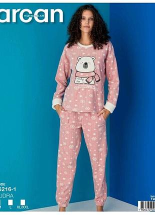 Пижама флис в рубчик